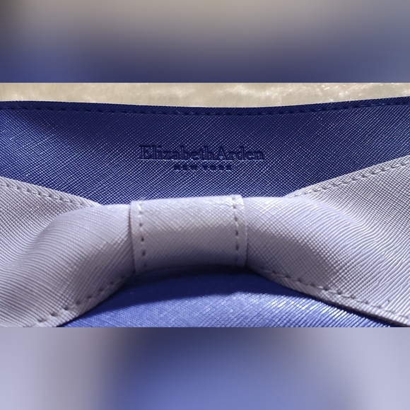 Elizabeth Arden Blue and Silver Clutch - Picture 3 of 12